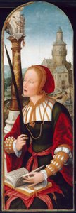 聖バーバラ、c。 1520年。 作： Jean Bellegambe