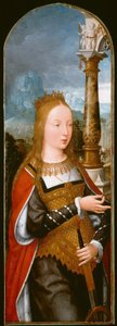 聖カタリナ、1520年頃 作： Jean Bellegambe