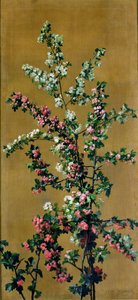日本の桜とサンザシの枝（ペアは215287再） 作： Jean Benner