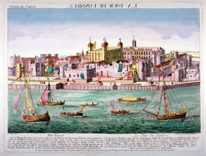 ロンドン塔、1760年 作： Jean Benoit Winckler