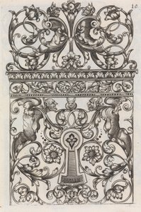 Diverses Pieces de Serruriers」、11ページ目の長方形、1663年頃。 作： Jean Berain