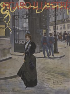 Apres la Repetition（リハーサル後）。ルフィガロイラストの表紙、1896年4月