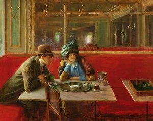 喫茶店で。 作： Jean Beraud