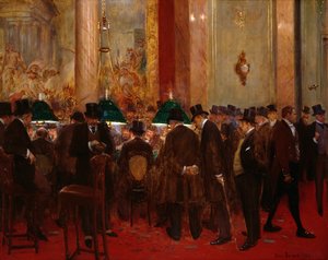 インザサークル、1908年 作： Jean Beraud
