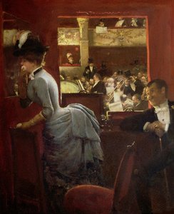 La Baignoire, au théâtre des Variétés バラエティーの劇場の箱 , 1883. 作： Jean Beraud