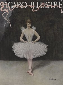 ダンサー。ルフィガロイラストの表紙、1895年2月 作： Jean Beraud