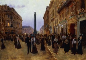 Rue de la Paix、 作： Jean Beraud