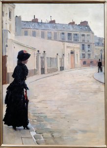 ジャン・ベロー（1849-1935）が描いたパリの絵画「シャトーブリアン通りのアテンテ