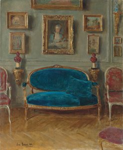 ブルーソファ、1912 作： Jean Beraud
