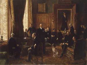 1887年、ポトツカ伯爵夫人のサロン。 作： Jean Beraud