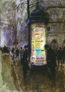 モリスコラム、1900年頃（水彩） 作： Jean Beraud
