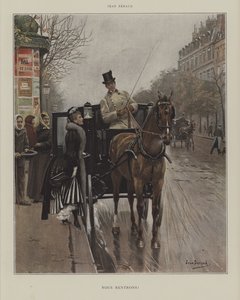 戻ってきます！ 作： Jean Beraud
