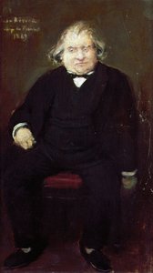 フランスの歴史家、哲学者、言語学者、作家、ジョゼフ・アーネスト・ルナン（1823-1892）の肖像 ジャン・ベロー（1849-1935）作 絵画 作： Jean Beraud