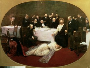 ファリサイ派サイモン家の聖マリアマグダレン、1891年 作： Jean Beraud