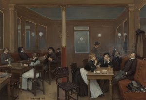 Studentenkneipe。 1889 作： Jean Beraud