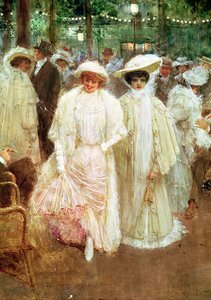 パリの庭園、または夜の美女、1905年（19977年の詳細） 作： Jean Beraud