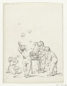 泡吹く子供たち 作： Jean Bernard