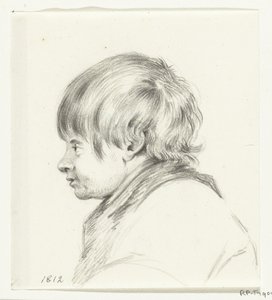 左の男の子の胸像 作： Jean Bernard