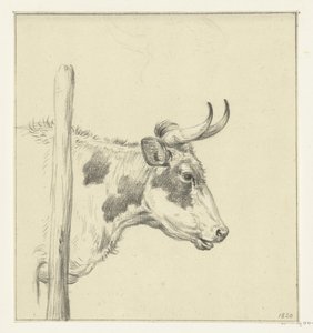 右に牛の頭 作： Jean Bernard