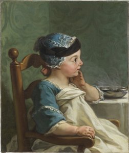 Restout, Jean-Bernard (1732-1797)作「Garcon dans une chaise haute - Boy in a Child
