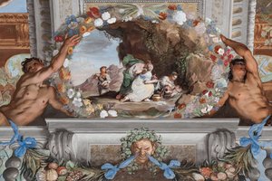 3人の看護師が寄り添う小さなバッカス 作： Jean Boulanger