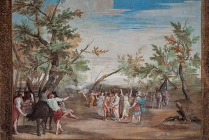シーンが描かれた41枚のパネルのうちの1枚 作： Jean Boulanger