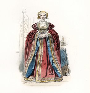 Ana de Cleves, esposa do rei Henrique VIII da Inglaterra, depois de Hans Holbein 作： Jean Charles (1800 79) Pauquet