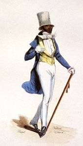 1850年頃、フランス領アンティル諸島のマルチーズ（エングレーヴィング） 作： Jean Charles (1800 79) Pauquet
