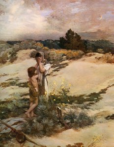 ハガルとイシュマエル、1880年、1912年。 作： Jean Charles Cazin