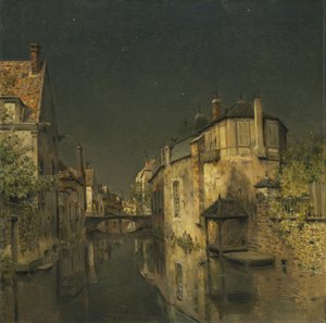 夜中 作： Jean Charles Cazin