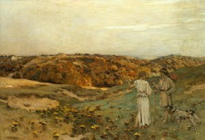 トビアスと天使、1878年。 作： Jean Charles Cazin