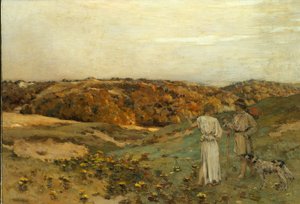 トビアスと天使、1878 作： Jean Charles Cazin