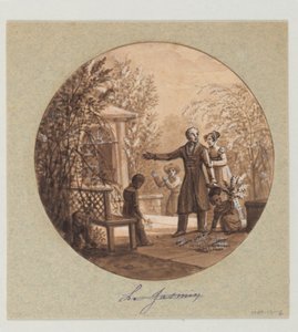 Service de la Culture des Fleurs (Cultivation of Flowers Service) の彩色磁器プレート Le Jasmin (ジャスミン) のデザイン 作： Jean Charles Develly