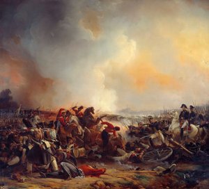 1812年8月18日のポロツクの戦い ジャン・シャルル・ラングロワ（1789-1870）の絵 1838年 日2,33×2,56メートル 作： Jean Charles Langlois