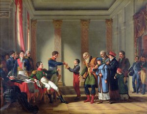 ナポレオンボナパルト（1769-1821）ペンシルベニア州ネレツキに百年のナポレオンの年金を与える、1807年、1807年1月、117歳