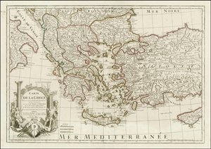 1780年の地図 - 古今の膨大なメモワールによる大海原の地図、ウィール夫人とトゥルヌフォールのもの 作： ジャン・クロード・ドザウシュ