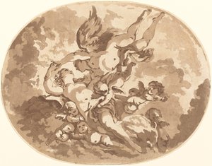 エロスとプシュケ 作： Jean Claude Richard, Abbé de Saint Non after François Boucher