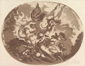 ヴィーナスとキューピッド、1766。 作： Jean Claude Richard Saint Non