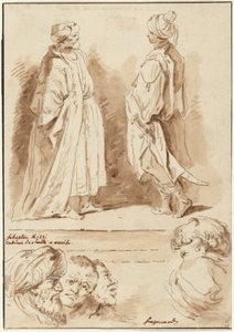 「賢者の礼拝」と「ベセスダのプール」の詳細 作： Jean Claude Richard de Saint Non after Jean Honoré Fragonard after Sebastiano Ricci