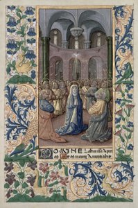 ラットさんQvI126 f.86vペンテコステ、「ルイドルレアンの時間の書」から、1469 作： Jean Colombe