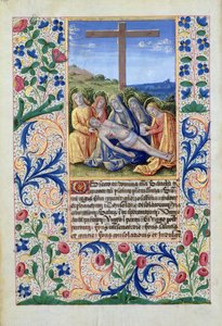ラットさんQvI126 f.91vルイ・ドルレアンの時間の本からの嘆き、1469 作： Jean Colombe