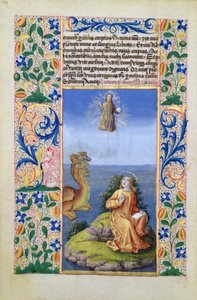 ラットさんQvI126 f.96vパトモス島の伝道者聖ヨハネ、ルイドルレアンの時間の書、1469