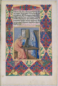ラットさんQvI126 f.99聖ルカ、ルイドルレアンの時間の書、1469年から聖母マリアを描いた 作： Jean Colombe