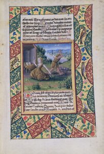 ラットさんQvI126 fol.15 Adam and Eve toiling、Book of Hours of Louis dOrleans、1490 作： Jean Colombe