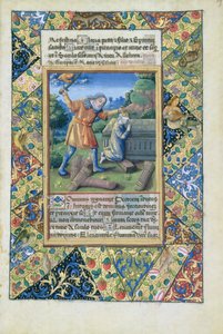ラットさんQvI126 fol.19アイザックの犠牲、ルイ・ドルレアンの時間の帳、1490