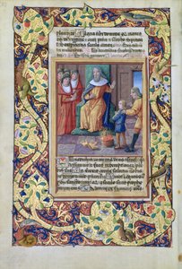 ラットさんQvI126 fol.23vジョセフがファラオの夢を解釈しました。