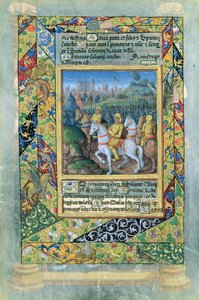 ラットさんQvI126 fol.28vイスラエル人の軍隊、ルイドルレアンの時間集、1490年