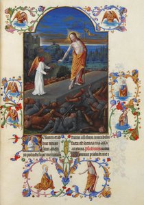 Très Riches Heures du Duc de Berry Folio 182, verso - The Resurrection of Jesus Christ 作： Jean Colombe