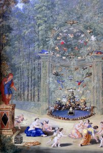 ヴェルサイユの迷路の入り口」1693年 作： Jean Cotelle the younger