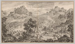 ヒュールマンの大勝利 西域の反乱鎮圧戦景より 勅命詩付 作： Jean Damascene Sallusti